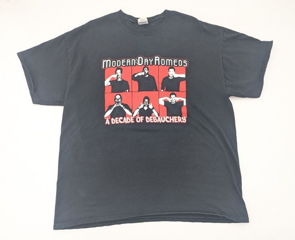 Modern Day Romeos Black Chicago Party Fest Debauchery Band T-Shirt Size XL